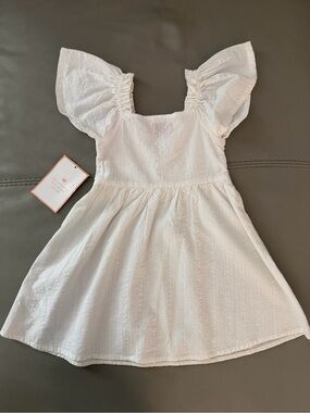 Lucky Penny White Girls Cotton Dress size 3T